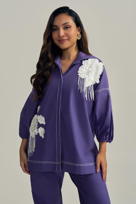 Neetiandmudita Purple Haze Shirt 