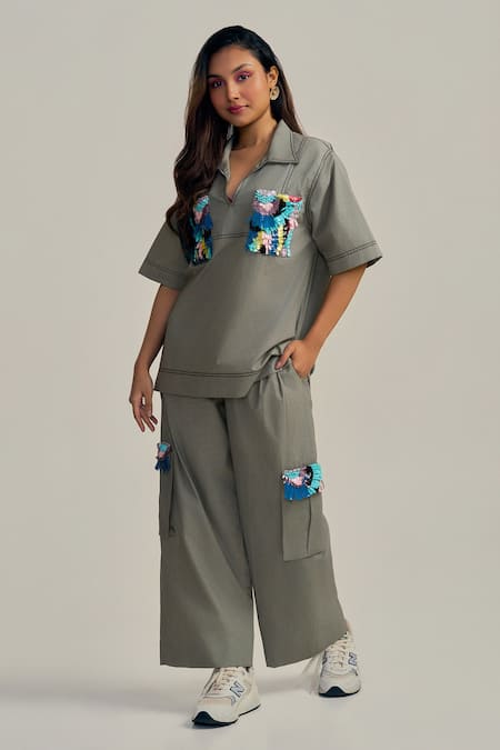 Neetiandmudita Pocket Theory Pant Co-ord Set 