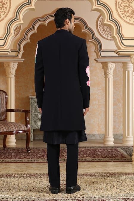 Kudrat Couture Handpainted Phoolkumar Embroidered Kurta Set 