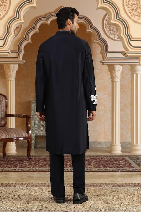 Kudrat Couture Handpainted Phoolkumar Kurta Set 