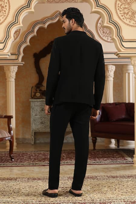 Kudrat Couture Satin Drawn Deer Suit Set 