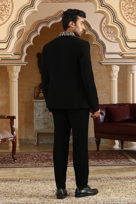 Kudrat Couture Gold Vines Embroidered Suit Set 