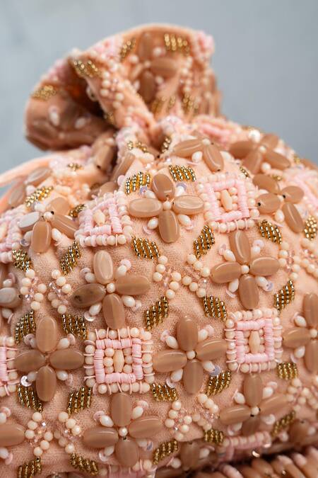 Shop Nayaab By Sonia Pink Beads, Embroidery, Sequins Serenity Satchel Criss Cross Blush Potli Online at Aza Fashions Shop_Nayaab By Sonia_Pink Beads, Embroidery, Sequins Serenity Satchel Criss Cross Blush Potli _Online_at_Aza_Fashions