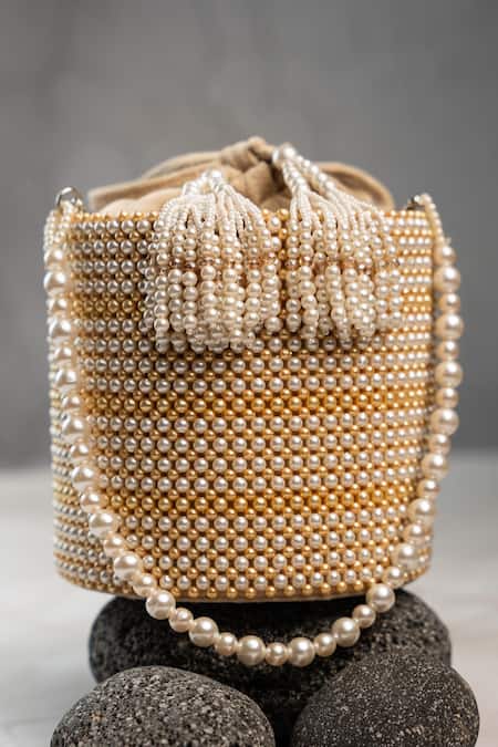 Nayaab By Sonia Pearl Dew Cascade Potli 