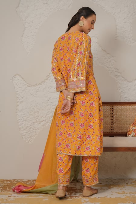 Nemaani Meher Hand Block Print Kurta Set 