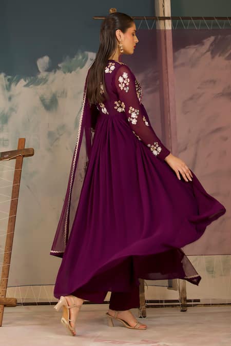 Radha Sharma Hand Embellished Anarkali Set 