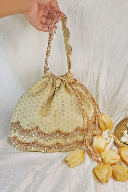 Soho Boho Studio By Aarti Thakur Embroidered Potli Bag 