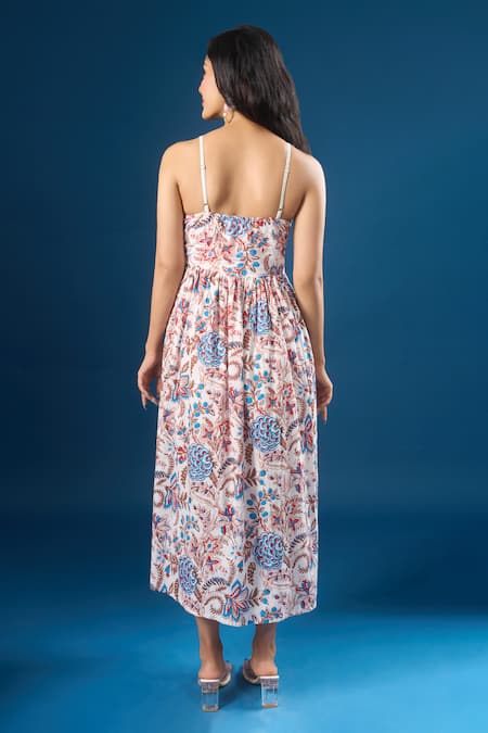 Naintara Bajaj Flower Print Dress 