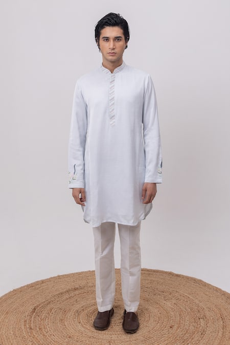 Kaka Calcutta Swan Kurta & Pant Set 