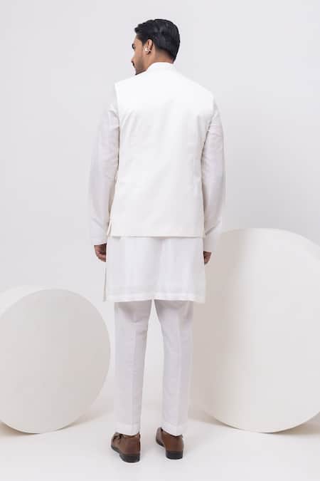 Kaka Calcutta Kashmiri Nehru Jacket With Kurta & Pant Set 