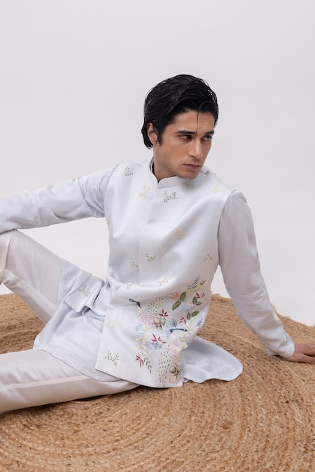 Kaka Calcutta Swan Nehru Jacket 