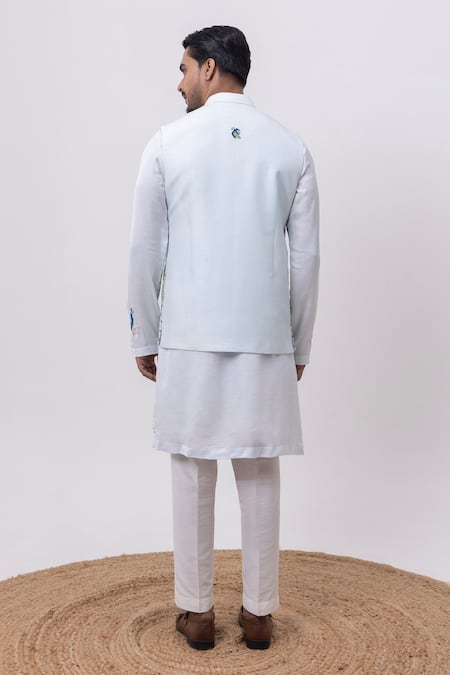 Kaka Calcutta Shreenath Nehru Jacket With Kurta & Pant Set 