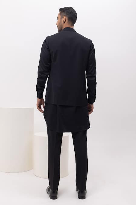 Kaka Calcutta Science Nehru Jacket With Kurta & Pant Set 