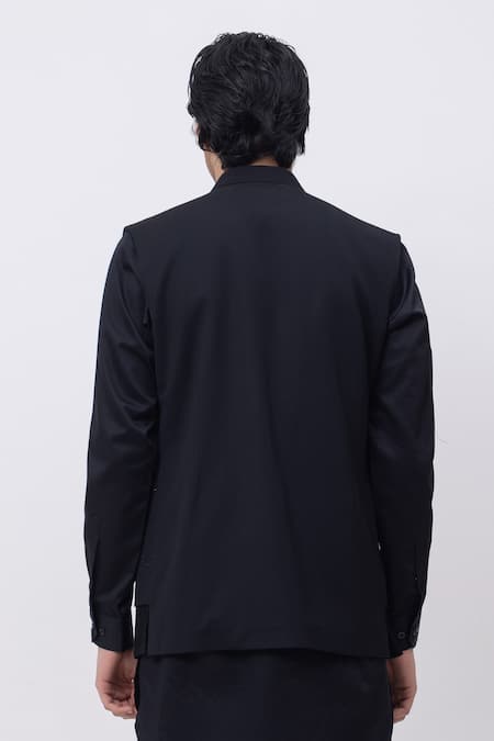 Kaka Calcutta Firefly Trio Pintuck Nehru Jacket 