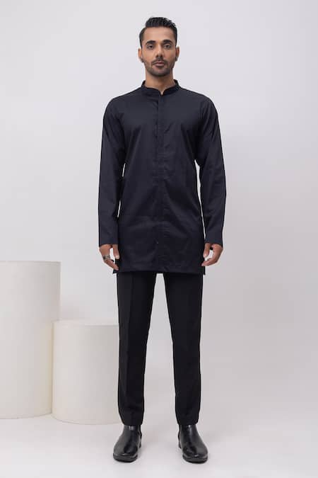 Kaka Calcutta Arrow Threads Short Open Jacket Trouser Set 