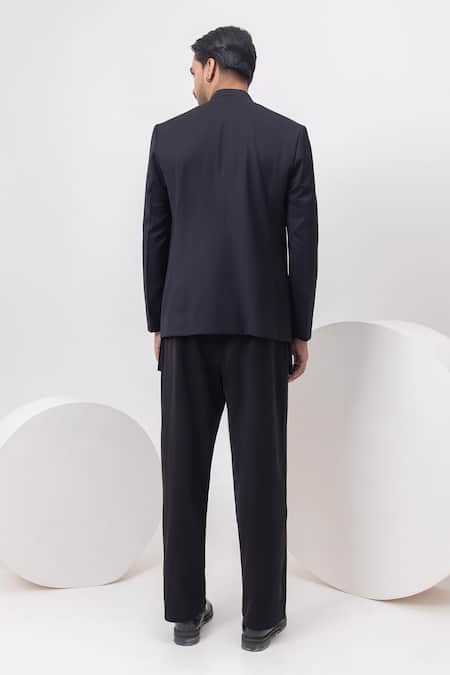 Kaka Calcutta Heavy Panel Pintuck Bandhgala With Trouser 