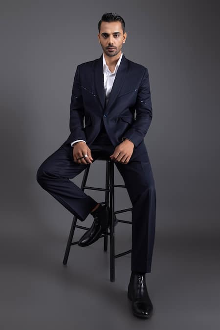 Kaka Calcutta Film Pintuck Tuxedo & Pant Set 