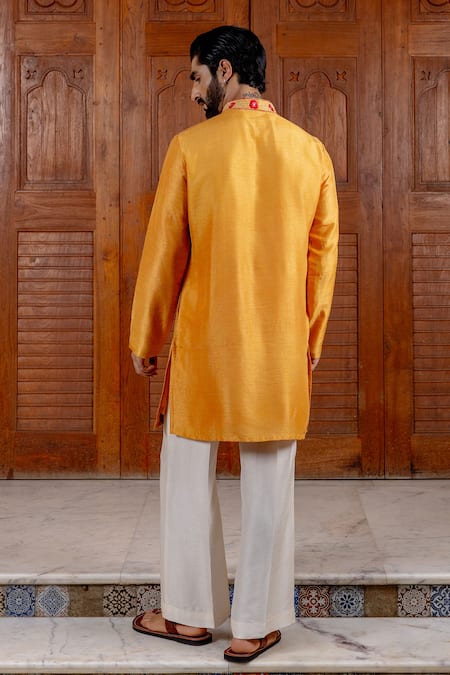 Nafs Floral Embroidered Kurta Pant Set 