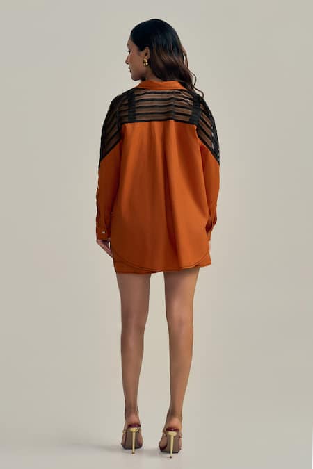 Neetiandmudita Rust Reverie Shirt 