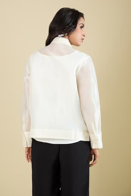 Pankaj & Nidhi Arlette Embroidered Shirt