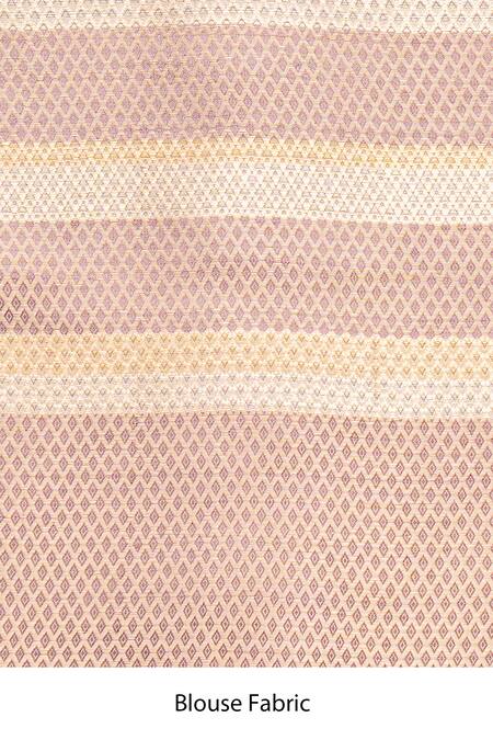 Zal From Benaras Lavender Silk Shaded Pure Banarasi Handloom Saree With Unstitched Blouse Piece at Aza Fashions Zal From Benaras_Lavender Silk Shaded Pure Banarasi Handloom Saree With Unstitched Blouse Piece_at_Aza_Fashions