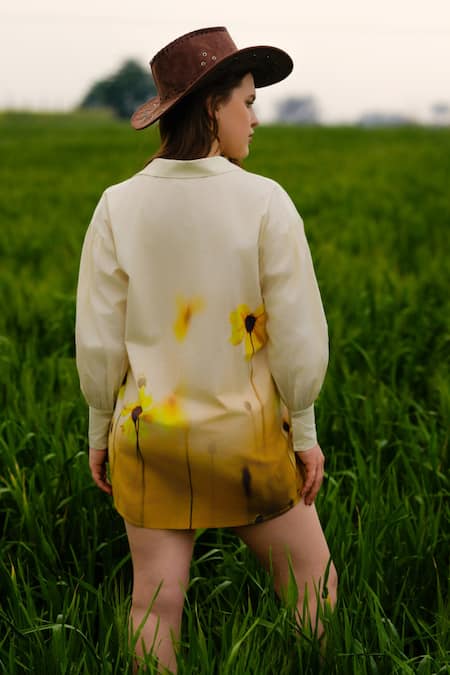 AFRIYA Yellow Meadow Long Shirt 