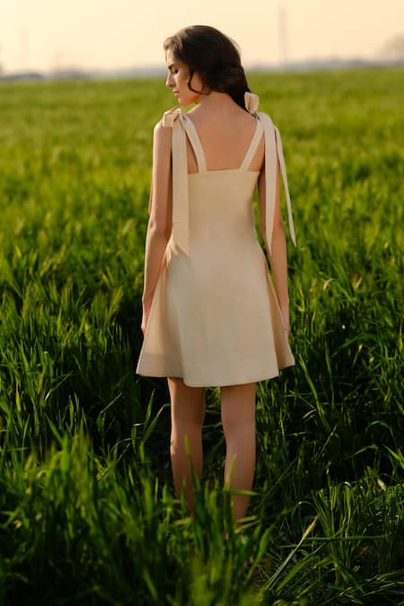 AFRIYA Indigo Meadow Short Dress 