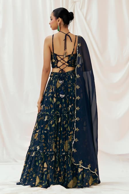 Redpine Designs Printed Lehenga Set 