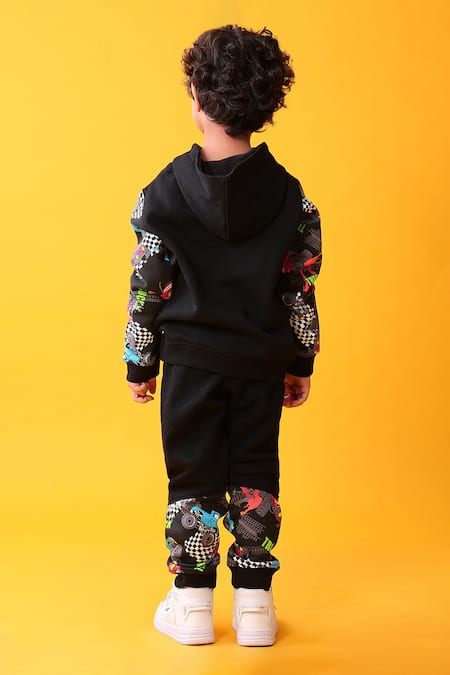 Anthrilo Placement Pattern Sweatshirt & Joggers Set 