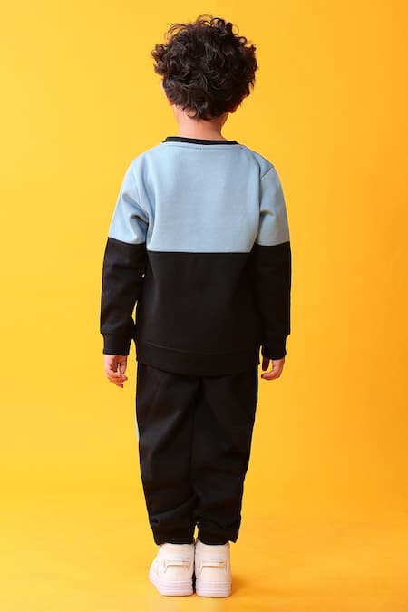 Anthrilo Color Block Sweatshirt & Joggers Set 