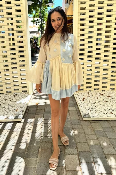 Vaani Beswal Spy Handwoven Cotton Dress 