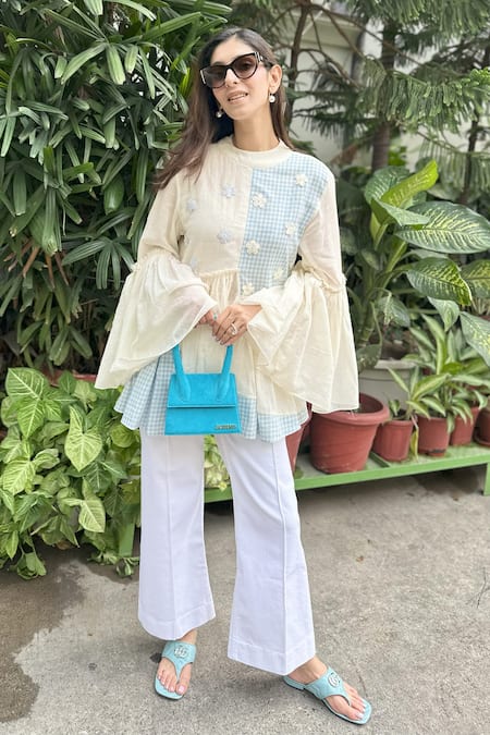 Vaani Beswal Spy Handwoven Cotton Top 