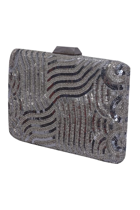 Jasbir Gill Sequinned Box Clutch 