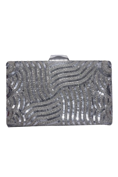 Jasbir Gill Sequinned Box Clutch 