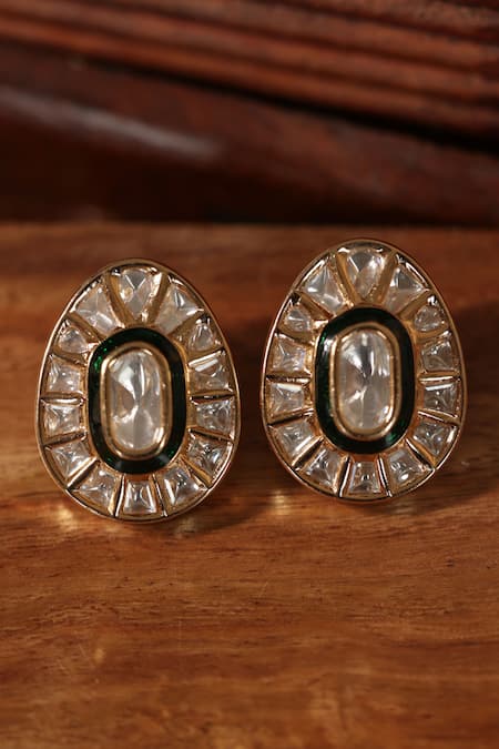 Paisley Pop Polki Studs

 