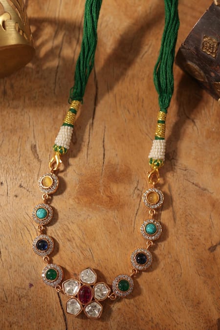 Paisley Pop Navrattan Choker Necklace 