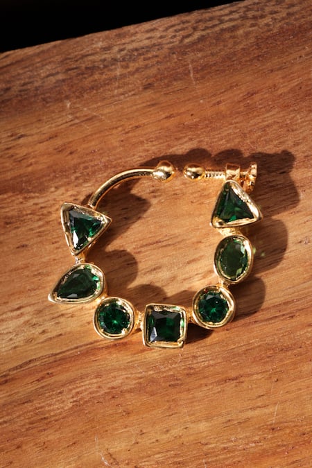 Paisley Pop Green Polki Nosepin 