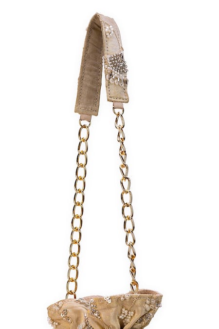 5elements Off White Embroidery, Beads Kiara Potli Online at Aza Fashions 5elements_Off White Embroidery, Beads Kiara Potli _Online_at_Aza_Fashions