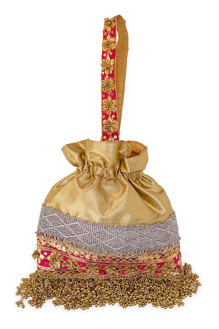 5elements Prisha Embroidered Potli Bag