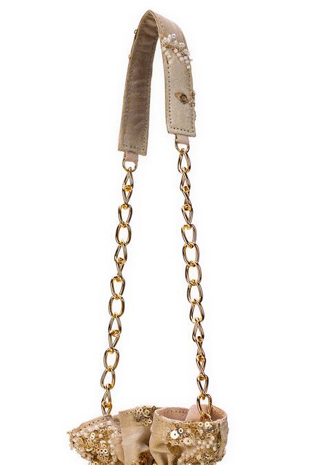 Buy 5elements Off White Embroidery, Sequins, Beads Arika Potli Online at Aza Fashions Buy_5elements_Off White Embroidery, Sequins, Beads Arika Potli _Online_at_Aza_Fashions