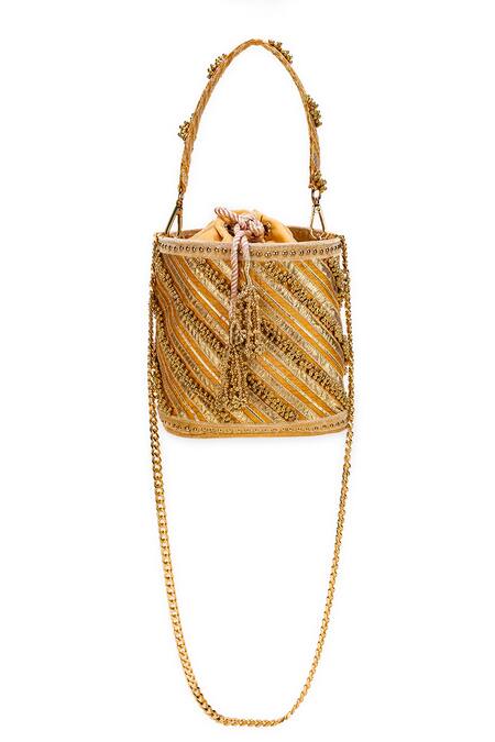 5elements Gold Beads, Embroidery Driti Potli Bag Online at Aza Fashions 5elements_Gold Beads, Embroidery Driti Potli Bag _Online_at_Aza_Fashions