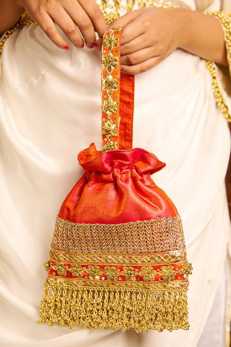 5elements Prisha Embroidered Potli Bag