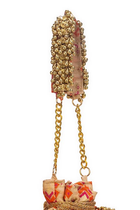 5elements_Gold Beads, Embroidery Avika Potli _Online_at_Aza_Fashions