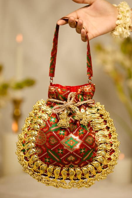 5elements Ishika Embroidered Potli Bag 