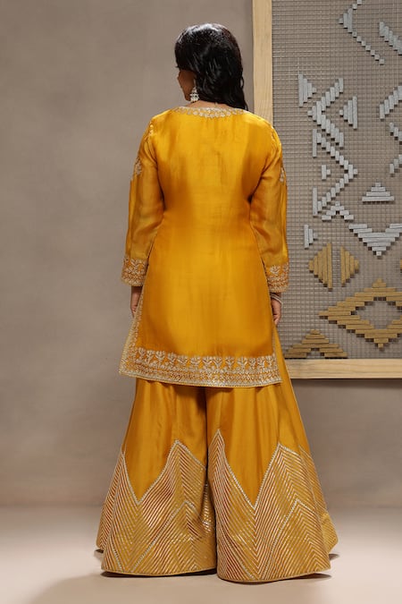 Kyra By Bhavna Zig Zag Gota Sharara Set 