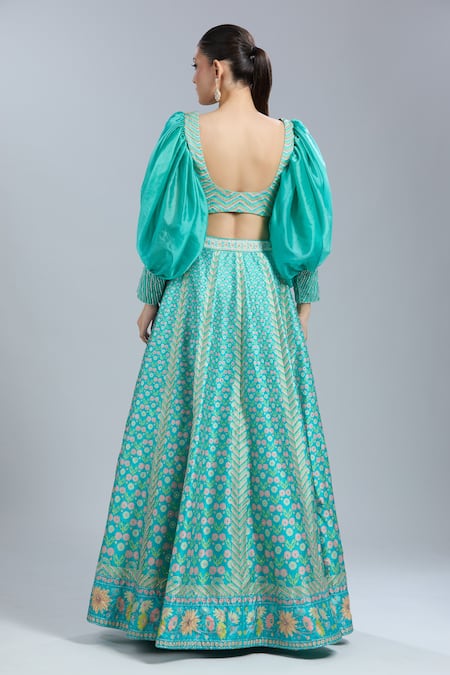 Show Shaa Floral Print Lehenga & Blouse Set