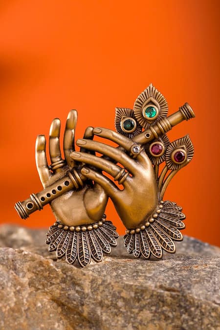 Cosa Nostraa_Gold Stones Harmony Plume Collector Gift Set _Online_at_Aza_Fashions