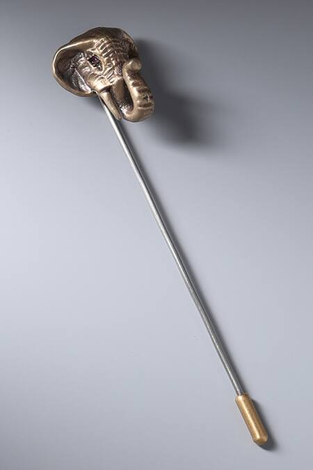 Shop_Cosa Nostraa_Gold Echoes Of Gajraaj Gift Ensemble _Online_at_Aza_Fashions