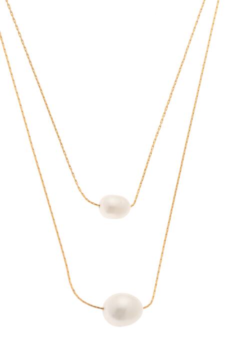 Dusala Gold Plated Layered Sophistication Necklace Online at Aza Fashions Dusala_Gold Plated Layered Sophistication Necklace _Online_at_Aza_Fashions