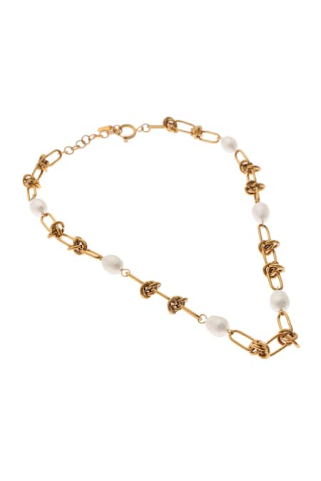 Dusala_Gold Plated Versatile Pendant Necklace _Online_at_Aza_Fashions